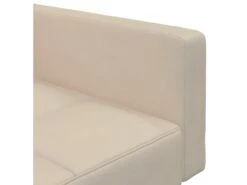 Canapé-lit à 2 Places Crème Microfibre -Meubles Soldes Boutique canape 22000653
