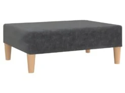 Canapé-lit à 2 Places Avec Repose-pied Gris Clair Tissu -Meubles Soldes Boutique canape 22001011