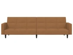 Canapé-lit à 2 Places Taupe Microfibre -Meubles Soldes Boutique canape 22002671