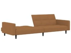 Canapé-lit à 2 Places Taupe Microfibre -Meubles Soldes Boutique canape 22002675