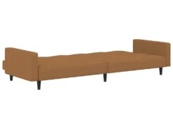 Canapé-lit à 2 Places Taupe Microfibre -Meubles Soldes Boutique canape 22002677