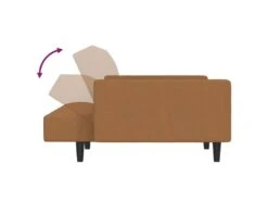 Canapé-lit à 2 Places Taupe Microfibre -Meubles Soldes Boutique canape 22002679