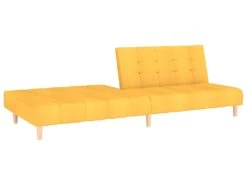 Canapé-lit à 2 Places Jaune Tissu 18 Canapé-lit à 2 Places Jaune Tissu -Meubles Soldes Boutique canape 22002915