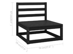 Canapé 3 Places Avec Coussins Bois De Pin Massif -Meubles Soldes Boutique canape 22003297