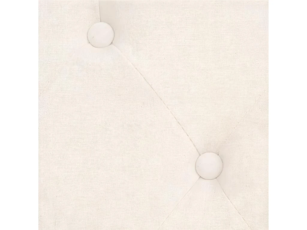 Canapé à 3 Places Tissu Blanc Crème 8 Canapé à 3 Places Tissu Blanc Crème – Image 6