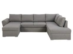 Stan Canapé-lit, Chaise Longue Côté Gauche, Gris Clair. -Meubles Soldes Boutique canape 22043277