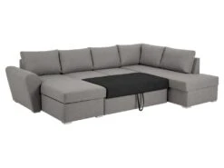 Stan Canapé-lit, Chaise Longue Côté Gauche, Gris Clair. -Meubles Soldes Boutique canape 22043283