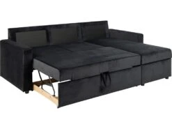 Sacramento Canapé-lit, Chaise Longue Réversible, Espace De Rangement Dissimulé Et Lit Escamotable, Gris Anthracite. -Meubles Soldes Boutique canape 22043363