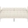 Canapé-lit Crème Tissu