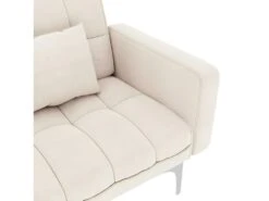 Canapé-lit Crème Tissu -Meubles Soldes Boutique canape 22059801