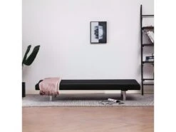 Canapé-lit Noir Polyester 14 Canapé-lit Noir Polyester -Meubles Soldes Boutique canape 22059907