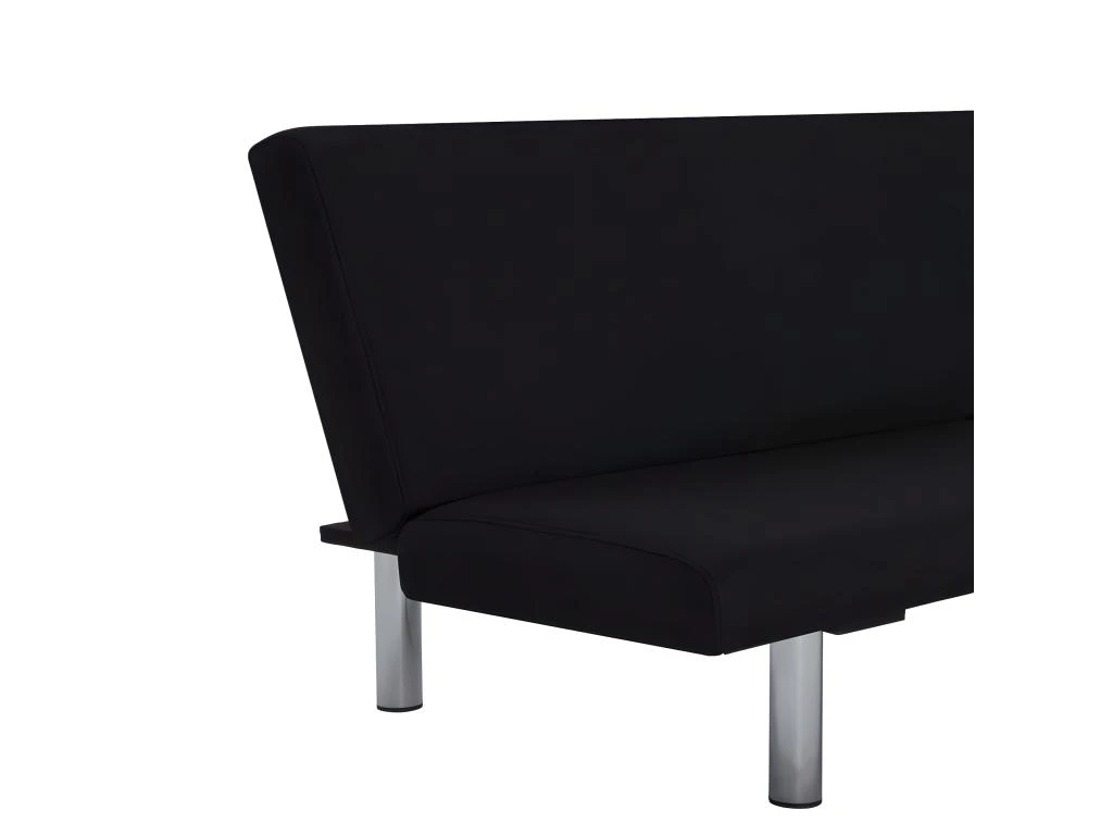 Canapé-lit Noir Polyester 9 Canapé-lit Noir Polyester – Image 7