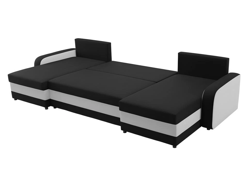 Canapé D'angle Panoramique Convertible KRISTOFER En Velours Côtelé Beige 4 Canapé D'angle Panoramique Convertible KRISTOFER En Velours Côtelé Beige – Image 2