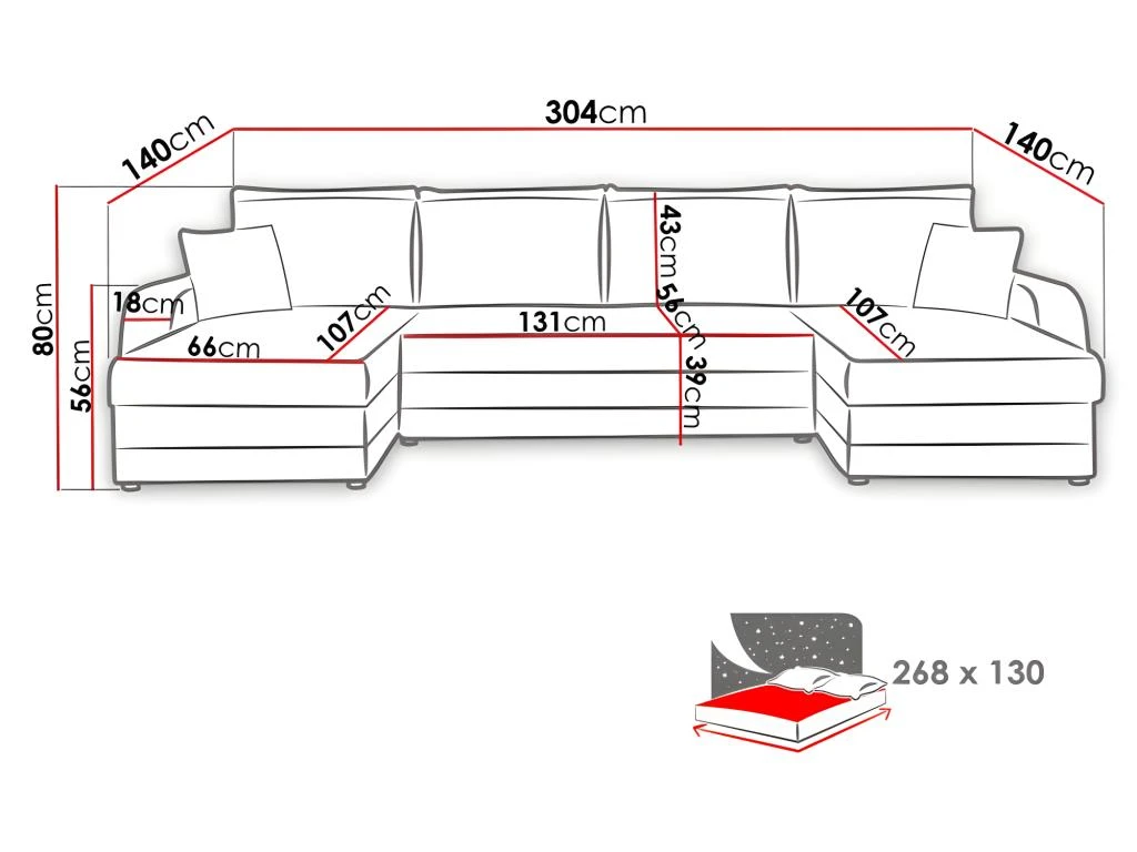 Canapé D'angle Panoramique Convertible KRISTOFER En Velours Côtelé Beige 6 Canapé D'angle Panoramique Convertible KRISTOFER En Velours Côtelé Beige – Image 4