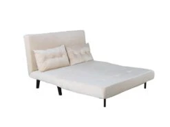 Vicky Canapé-lit Velours Beige. -Meubles Soldes Boutique canape 22105093