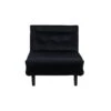 Vicky Canapé-lit ,fauteuil Velours Noir. -Meubles Soldes Boutique canape 22105099