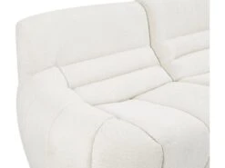 Canapé 3 Places En Tissu Bouclette Blanc BOVERA -Meubles Soldes Boutique canape 22127829