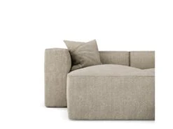 Canapé D'angle Gauche Tissu Bouclette Taupe -Meubles Soldes Boutique canape 22210425