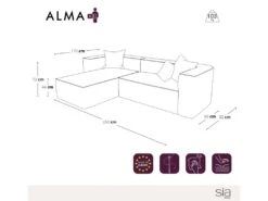 Canapé D'angle Gauche Tissu Bouclette Taupe -Meubles Soldes Boutique canape 22210427