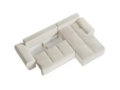 CASSANDRA - Canapé D'angle Convertible Avec Coffre En Tissu - Beige - Angle Droit 19 CASSANDRA - Canapé D'angle Convertible Avec Coffre En Tissu - Beige - Angle Droit -Meubles Soldes Boutique canape 22372141