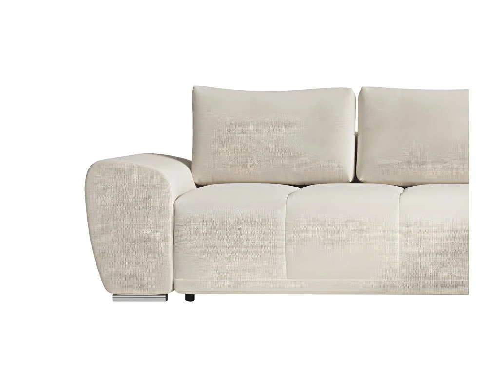 CASSANDRA - Canapé D'angle Convertible Avec Coffre En Tissu - Beige - Angle Droit 12 CASSANDRA - Canapé D'angle Convertible Avec Coffre En Tissu - Beige - Angle Droit – Image 10