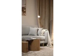 Canapé Convertible - 200 Cm - 3 Places - Gris Clair - VALICO -Meubles Soldes Boutique canape 22704963