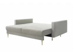 Canapé Convertible - 200 Cm - 3 Places - Gris Clair - VALICO -Meubles Soldes Boutique canape 22704973