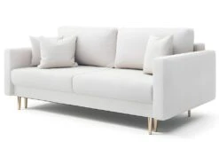 Canapé Convertible - 200 Cm - 3 Places - Crème - VALICO 13 Canapé Convertible - 200 Cm - 3 Places - Crème - VALICO -Meubles Soldes Boutique canape 22704985