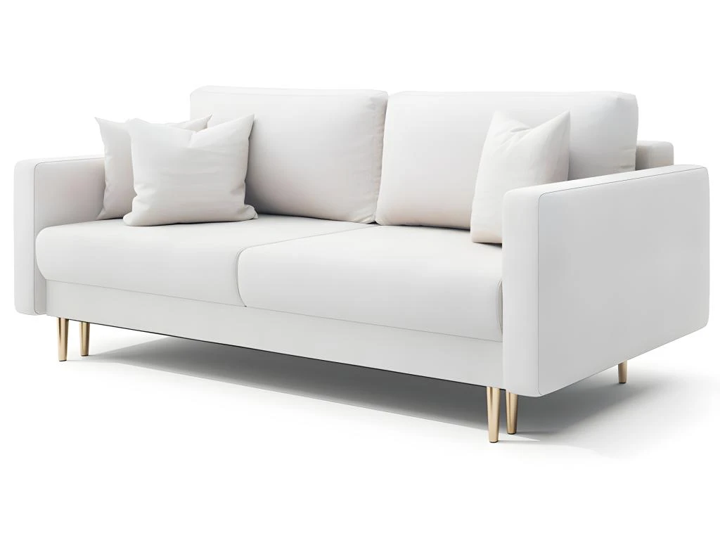 Canapé Convertible - 200 Cm - 3 Places - Crème - VALICO 7 Canapé Convertible - 200 Cm - 3 Places - Crème - VALICO – Image 5