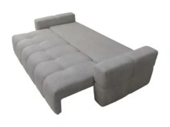 Canapé 3 Places Convertible En Tissu Bouclette Gris Clair ISSORO 15 Canapé 3 Places Convertible En Tissu Bouclette Gris Clair ISSORO -Meubles Soldes Boutique canape 22728249