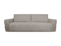 Canapé 3 Places Convertible En Tissu Bouclette Gris Clair ISSORO 14 Canapé 3 Places Convertible En Tissu Bouclette Gris Clair ISSORO -Meubles Soldes Boutique canape 22728269