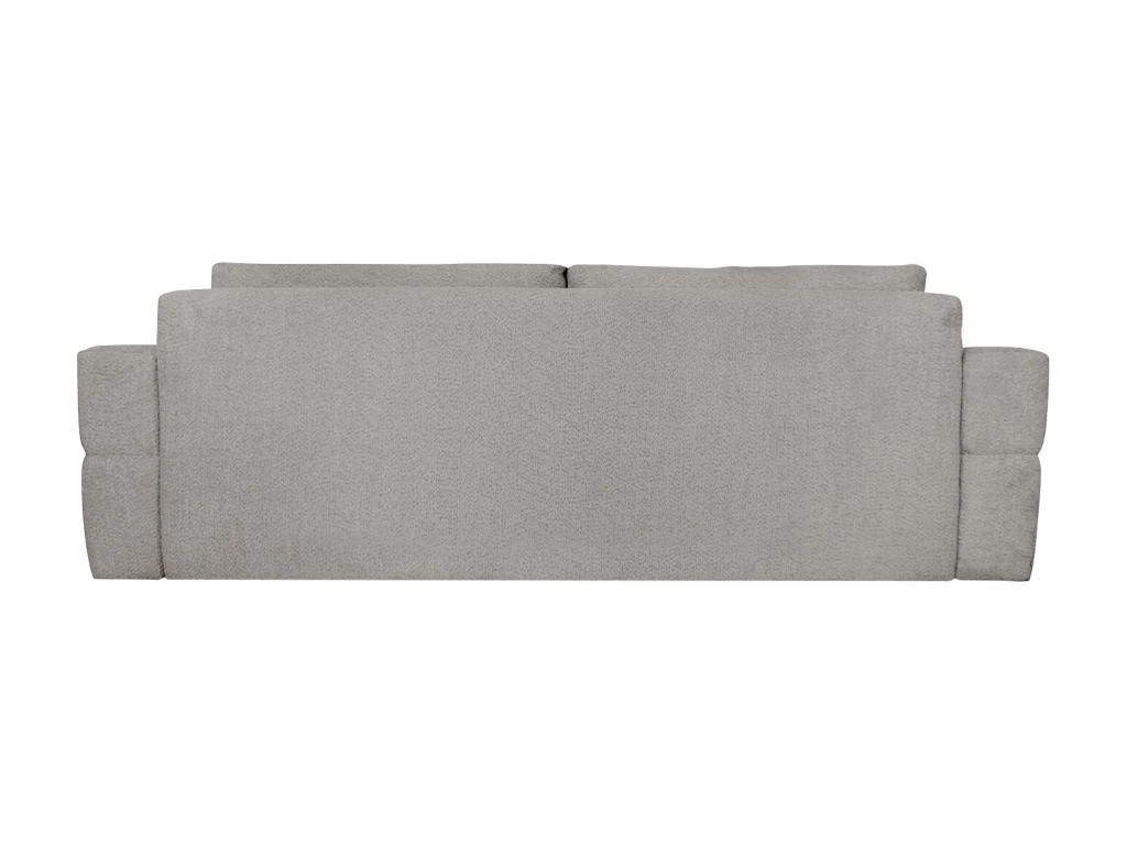 Canapé 3 Places Convertible En Tissu Bouclette Gris Clair ISSORO 10 Canapé 3 Places Convertible En Tissu Bouclette Gris Clair ISSORO – Image 8