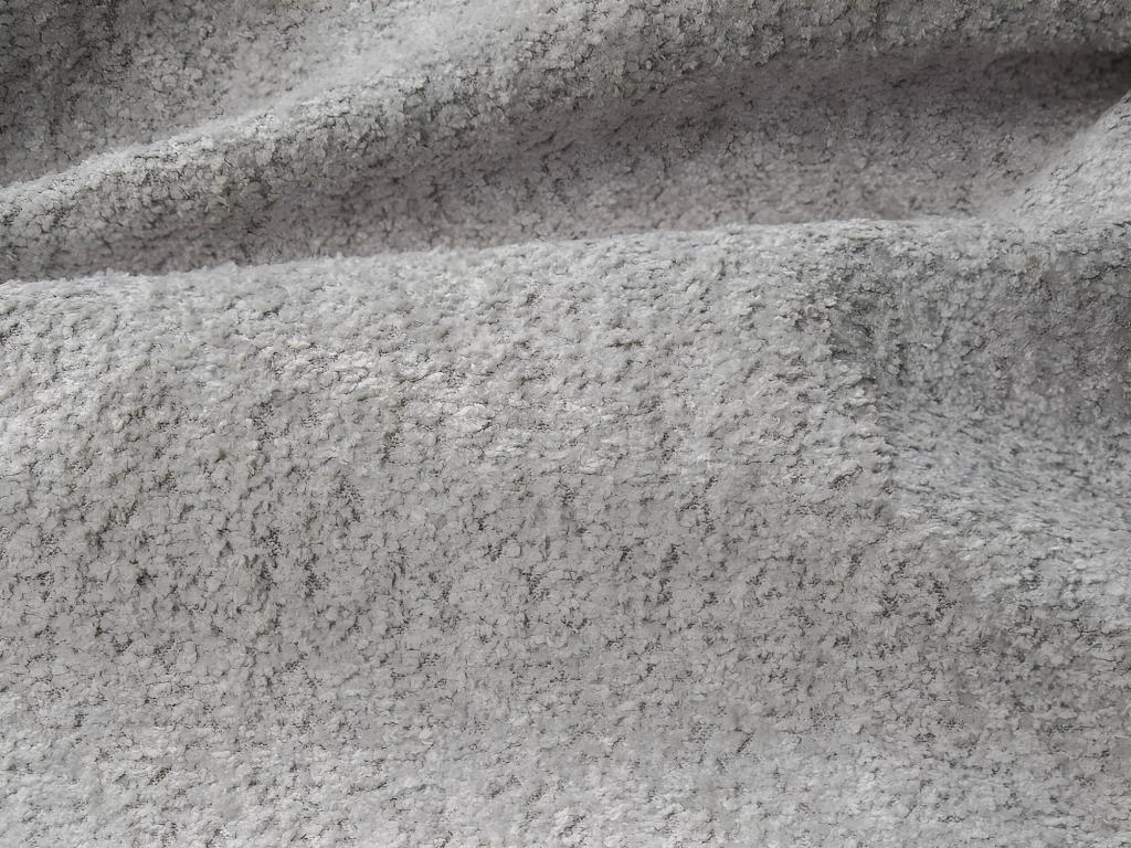 Canapé 3 Places Convertible En Tissu Bouclette Gris Clair ISSORO 9 Canapé 3 Places Convertible En Tissu Bouclette Gris Clair ISSORO – Image 7