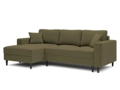 Canapé D'angle - 230 Cm - En L Avec Un Coffre De Rangement - Velours Hydrophobe - Olive - Côté Gauche - NALIKA 8 Canapé D'angle - 230 Cm - En L Avec Un Coffre De Rangement - Velours Hydrophobe - Olive - Côté Gauche - NALIKA -Meubles Soldes Boutique canape 22805649