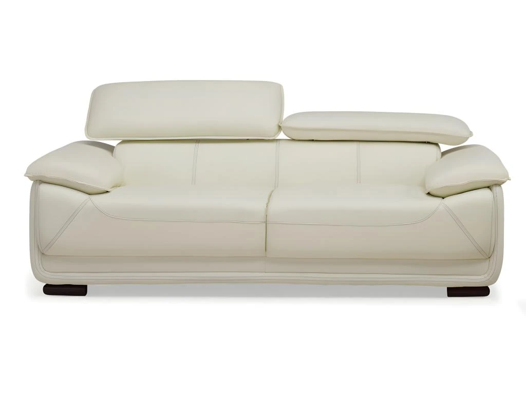 Canapé 2 Places En Cuir MACELO - Ivoire 5 Canapé 2 Places En Cuir MACELO - Ivoire – Image 3
