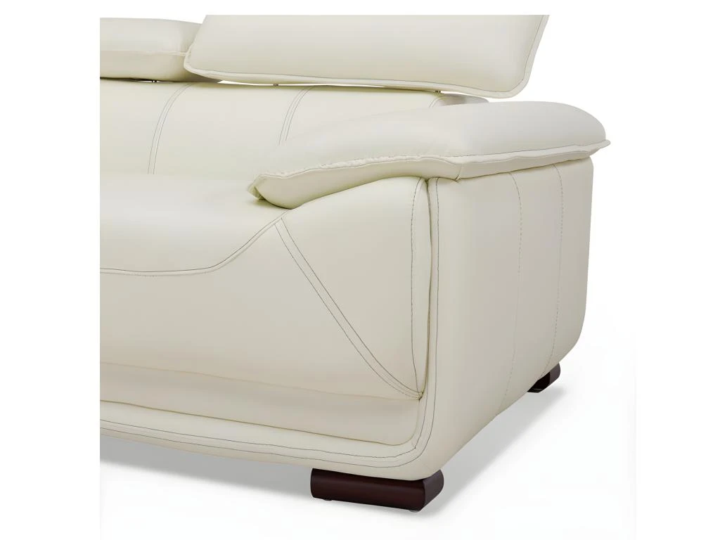 Canapé 2 Places En Cuir MACELO - Ivoire 7 Canapé 2 Places En Cuir MACELO - Ivoire – Image 5