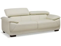 Canapé 3 Places En Cuir MACELO - Ivoire 15 Canapé 3 Places En Cuir MACELO - Ivoire -Meubles Soldes Boutique canape 228321