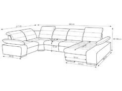 Canapé D'angle Panoramique Convertible En Tissu Et Simili BOILEAU - Bicolore Gris/anthracite - Angle Gauche 15 Canapé D'angle Panoramique Convertible En Tissu Et Simili BOILEAU - Bicolore Gris/anthracite - Angle Gauche -Meubles Soldes Boutique canape 231239