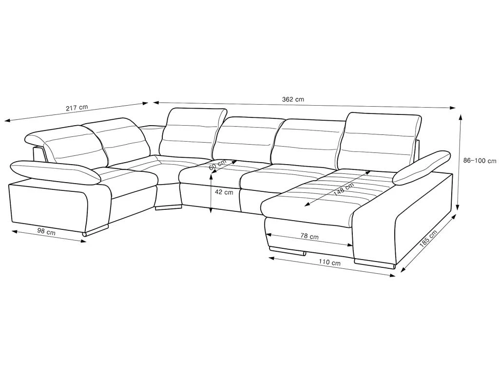 Canapé D'angle Panoramique Convertible En Tissu Et Simili BOILEAU - Bicolore Gris/anthracite - Angle Gauche 9 Canapé D'angle Panoramique Convertible En Tissu Et Simili BOILEAU - Bicolore Gris/anthracite - Angle Gauche – Image 7