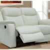 Canapé 2 Places Relax EVASION En Cuir - Blanc Ivoire -Meubles Soldes Boutique canape 232279