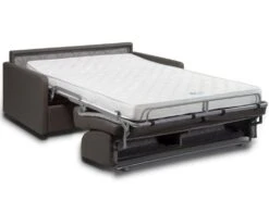 Canapé 2 Places Convertible Express En Simili CALIFE - Marron - Couchage 120 Cm - Matelas 18 Cm -Meubles Soldes Boutique canape 237663 1