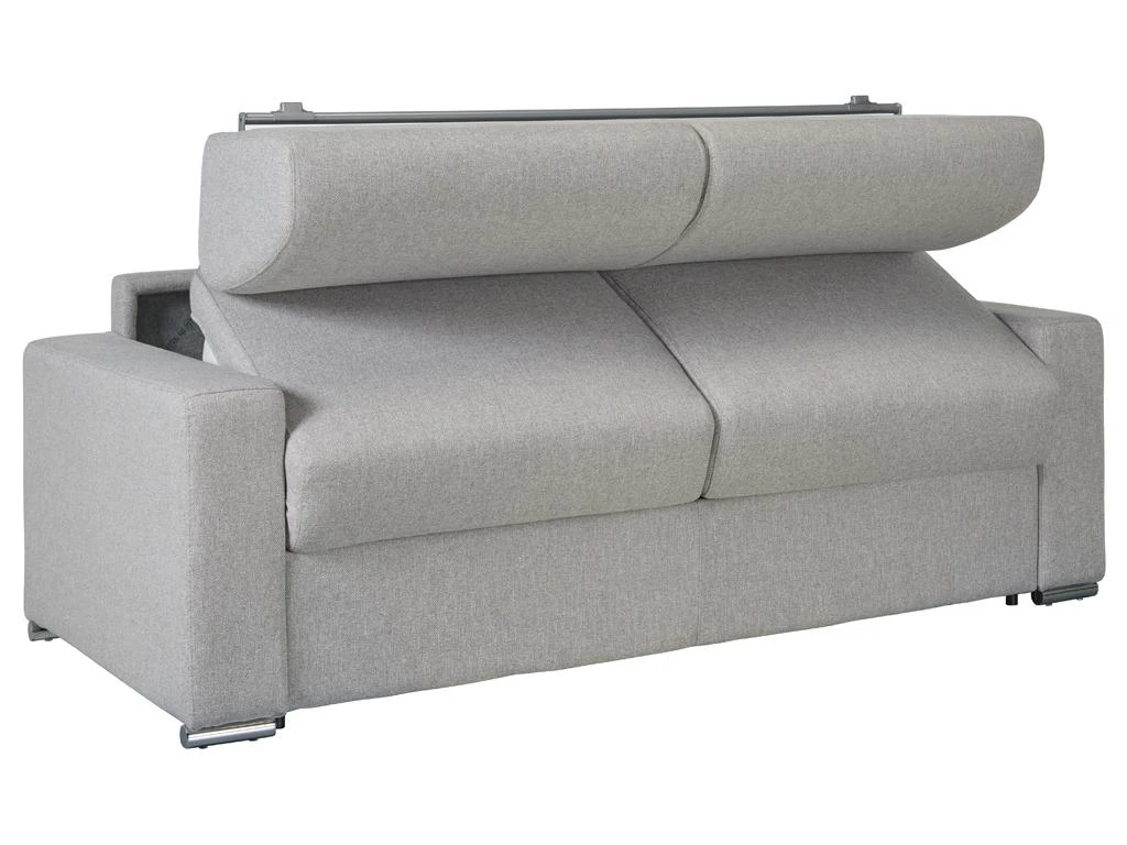 Canapé 4 Places Convertible Express En Simili CALITO - Gris - Couchage Lattes Larges 160 Cm - Matelas 22 Cm Avec Mémoire De Forme DUNLOPILLO 15 Canapé 4 Places Convertible Express En Simili CALITO - Gris - Couchage Lattes Larges 160 Cm - Matelas 22 Cm Avec Mémoire De Forme DUNLOPILLO – Image 13