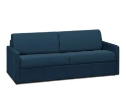 Canapé 4 Places Convertible Express En Tissu CALIFE - Bleu Foncé - Couchage 160 Cm - Matelas 14 Cm -Meubles Soldes Boutique canape 310159