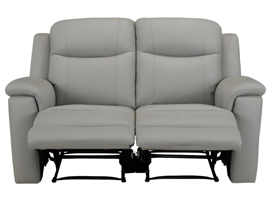 Canapé 2 Places Relax EVASION En Cuir - Gris Clair 6 Canapé 2 Places Relax EVASION En Cuir - Gris Clair – Image 5