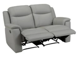 Canapé 2 Places Relax EVASION En Cuir - Gris Clair 19 Canapé 2 Places Relax EVASION En Cuir - Gris Clair -Meubles Soldes Boutique canape 318043