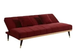 Canapé 3 Places Convertible Clic-clac En Velours KERBI - Vert Sapin 38 Canapé 3 Places Convertible Clic-clac En Velours KERBI - Vert Sapin -Meubles Soldes Boutique canape 351457 1