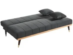 Canapé 3 Places Convertible Clic-clac En Velours KERBI - Bleu Roi -Meubles Soldes Boutique canape 351463