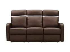 Canapé 3 Places Relax électrique En Cuir ABERDEEN - Marron Et Bande Ivoire 9 Canapé 3 Places Relax électrique En Cuir ABERDEEN - Marron Et Bande Ivoire -Meubles Soldes Boutique canape 366619