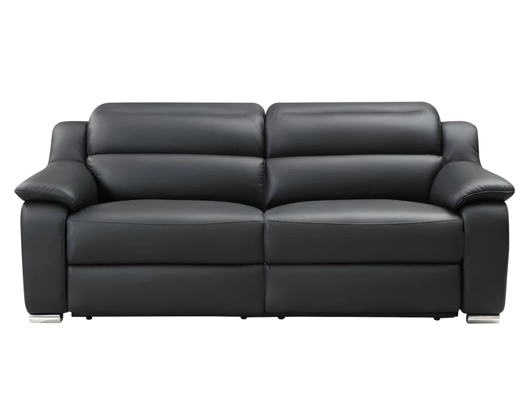 Canapé 3 Places Relax électrique En Cuir ARENA III - Noir 5 Canapé 3 Places Relax électrique En Cuir ARENA III - Noir – Image 3
