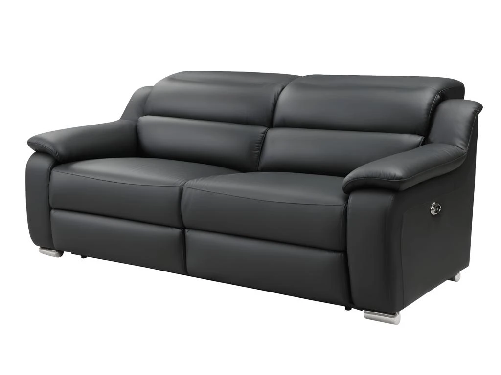 Canapé 3 Places Relax électrique En Cuir ARENA III - Noir 7 Canapé 3 Places Relax électrique En Cuir ARENA III - Noir – Image 5